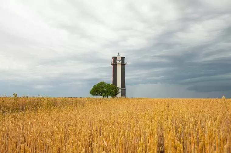Steppe and lighthouse