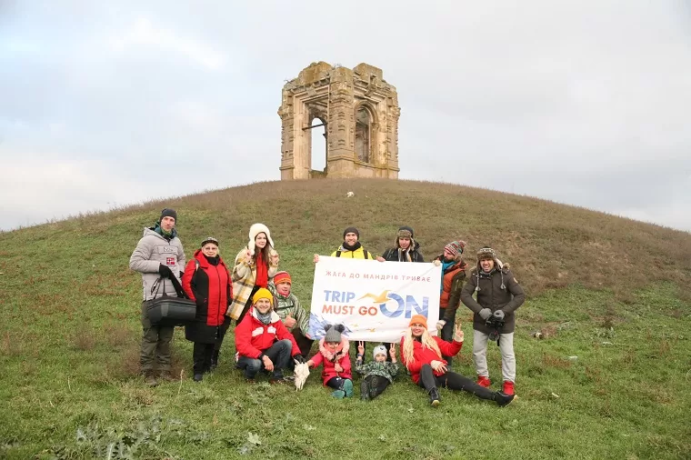 Project team near Falz-Fein tomb