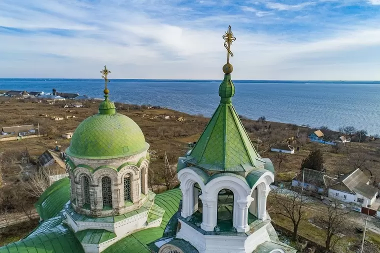 View of church